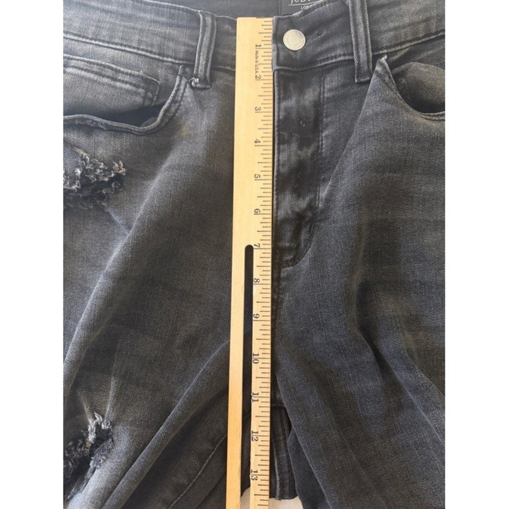 Judy Blue Womens Black Distressed Skinny Fit Capri Jeans Size 16W JB82270BK-PL - Picture 8 of 10